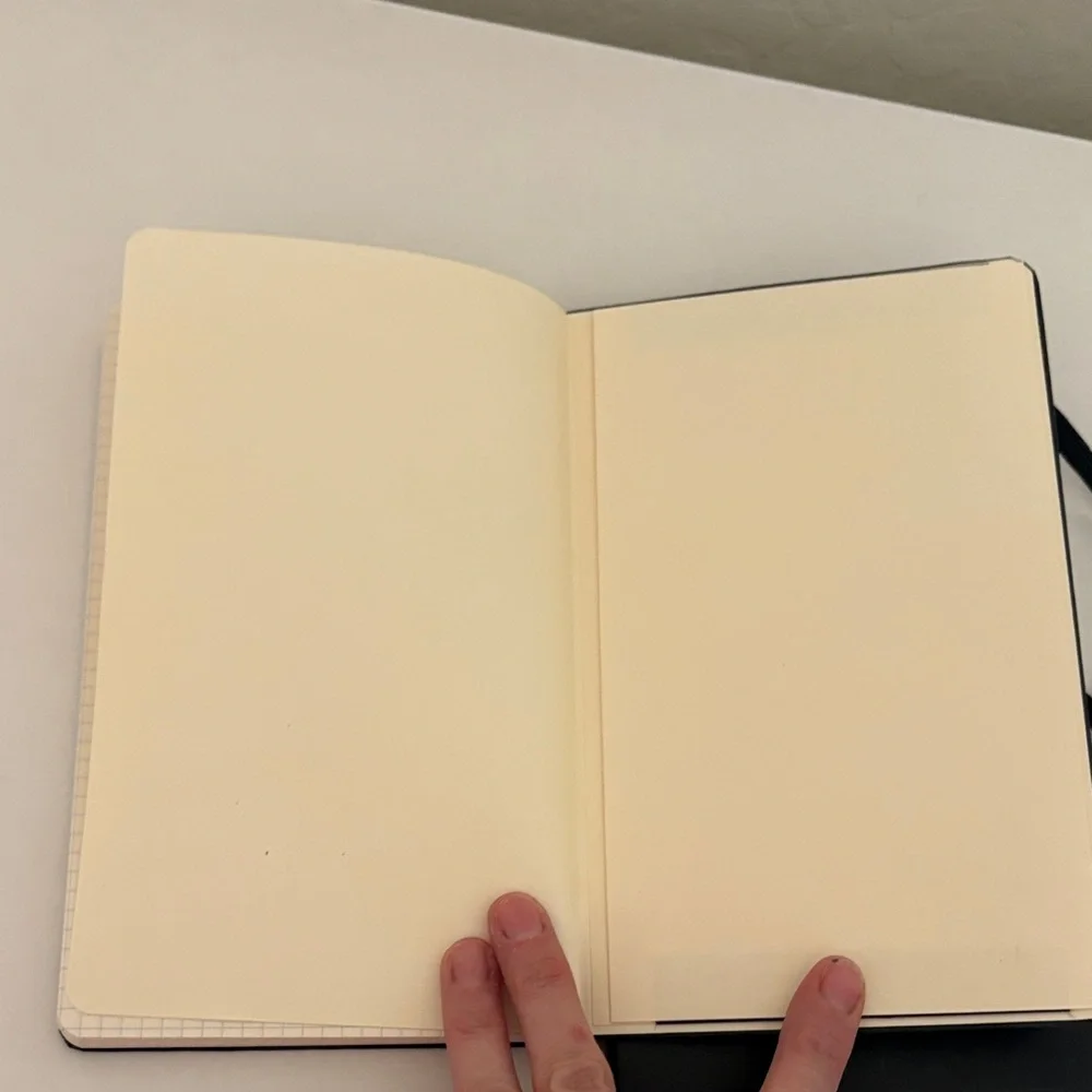 Set of‎ 2 Moleskine Black Notebook with Grid Pages